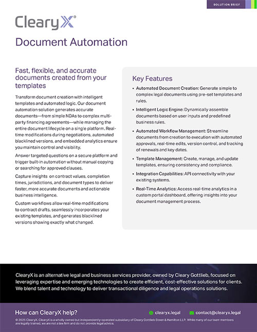 Document Automation Solution Brief