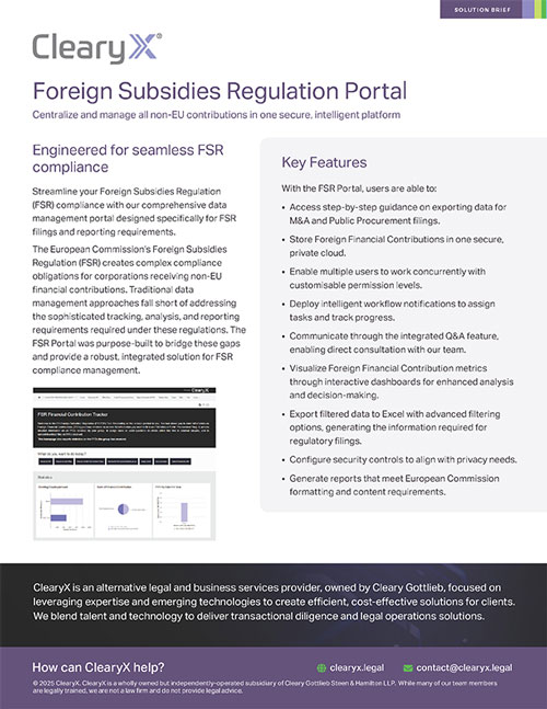 FSR Solution Brief